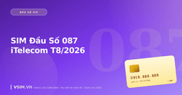 SIM Đầu Số 087 iTelecom T8/2026 — MVNO Việt Nam Đầu Tiên, Giá Rẻ Nhất